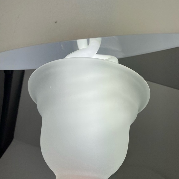 New Set Of 3 White Glass Bell Shape Lamp Covers 7”x5.5” Shade - Picture 4 of 5